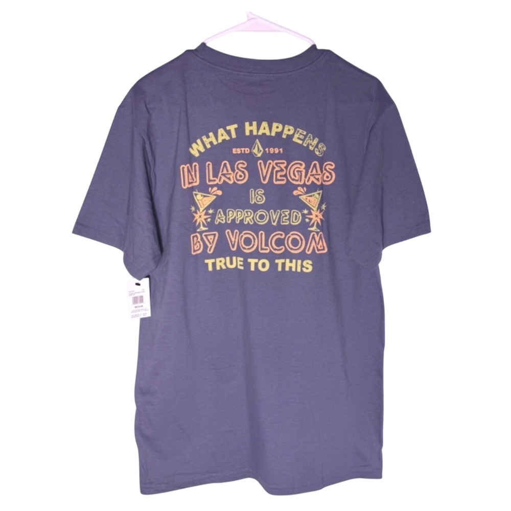 NWT Men's Volcom‎ Las Vegas Blue Graphic T-Shirt - Medium